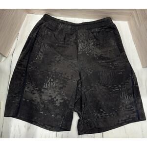 Mens Lululemon 9” Athletic Camo Pace Breaker Liner Size Small Gym Workout Lift